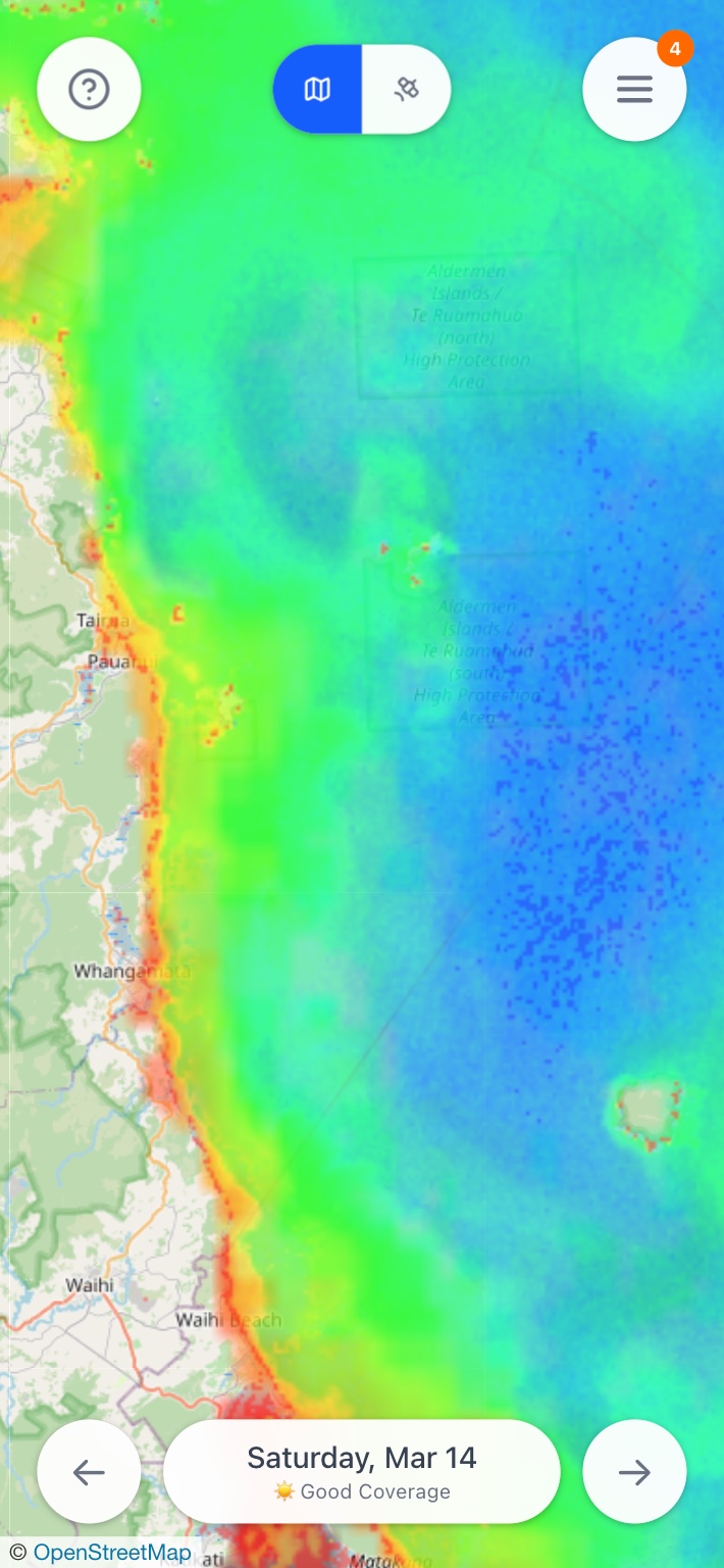 VizCheck app map view